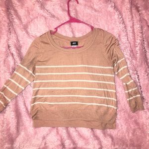 🎀H&M Pink Striped Sweater🎀